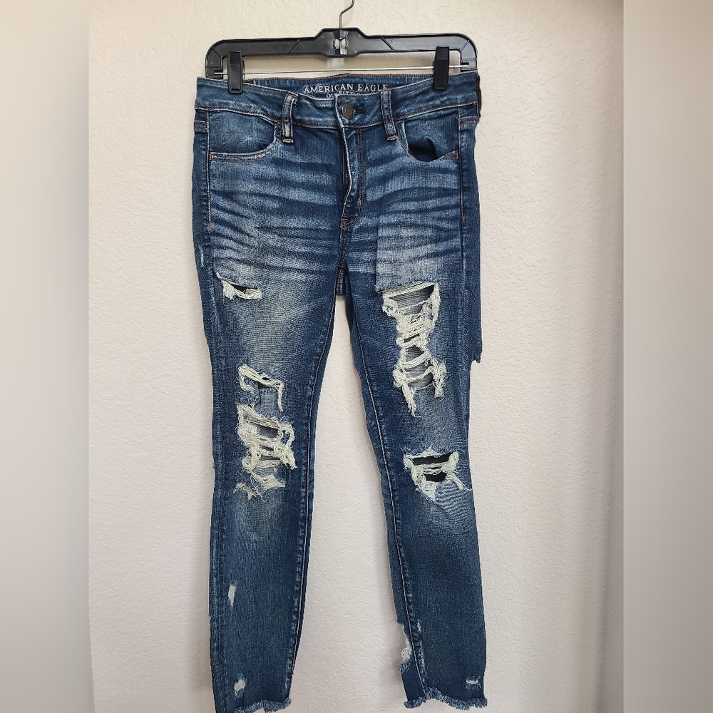 AE Distress Jegging Size 8